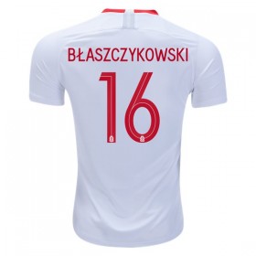 Camisolas de Futebol Polônia Blaszczykowski 16 Equipamento Principal Copa do Mundo 2018 Manga Curta